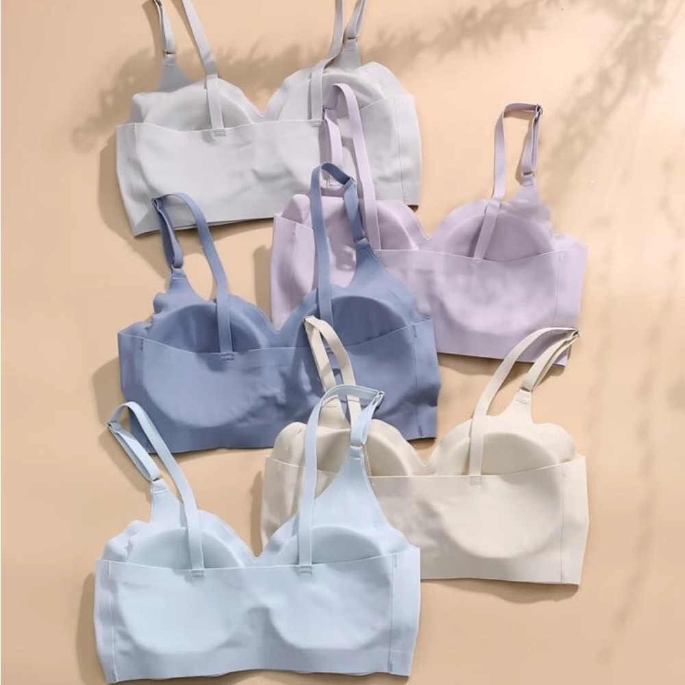 NWOT 4-Pack of SHEIN Pastel Wireless Padded Bralettes size L (8/10) - Picture 5 of 5